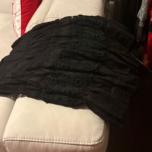 Chic Asymmetrical Black Skirt
